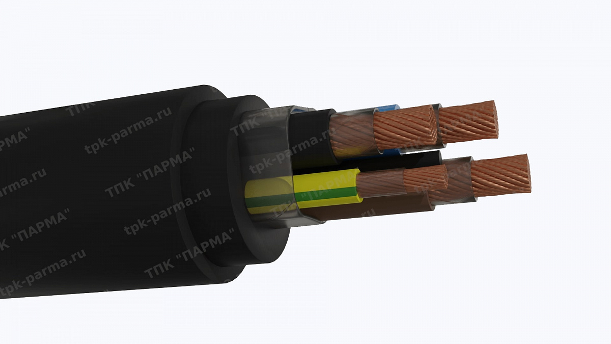 Фотография провода Кабель КПГС-ХЛ 3х10+1х6,0+2х6,0